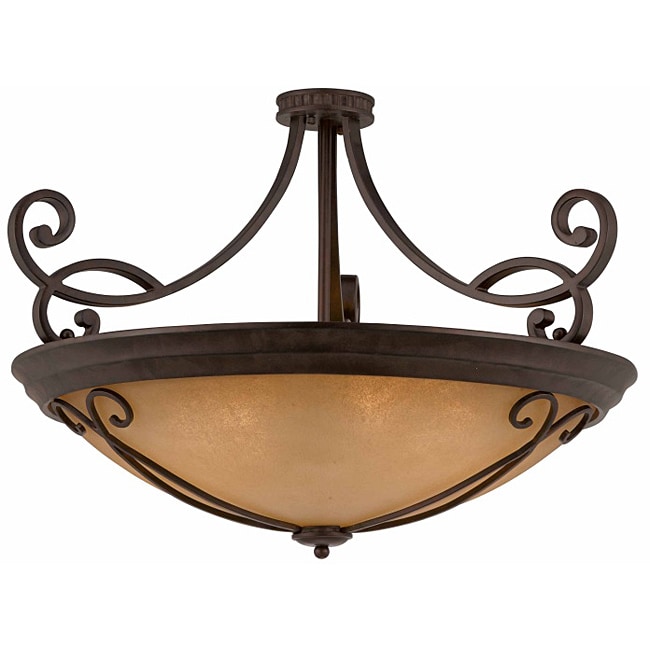 Corsica 12 light Semi flush Convertible Pendant