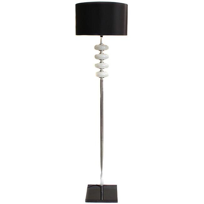 Urban Chic Black and White Floor Lamp
