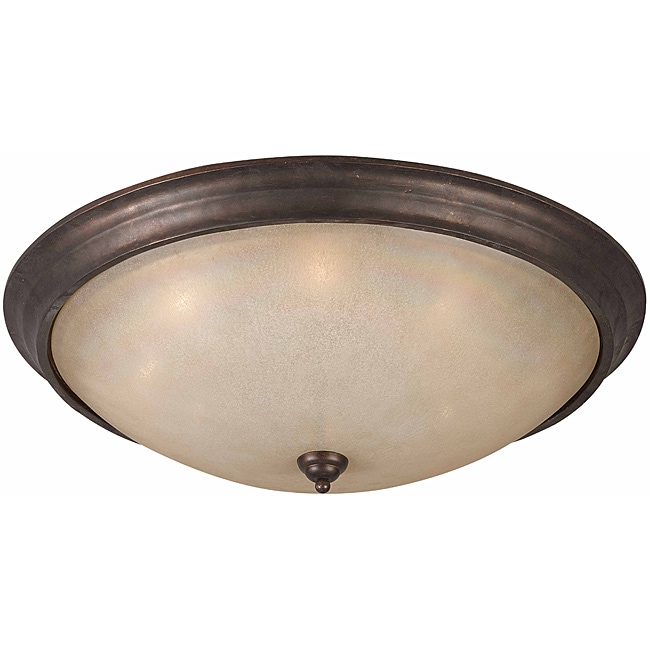 Lacosta 9 light English Bronze Flush mount