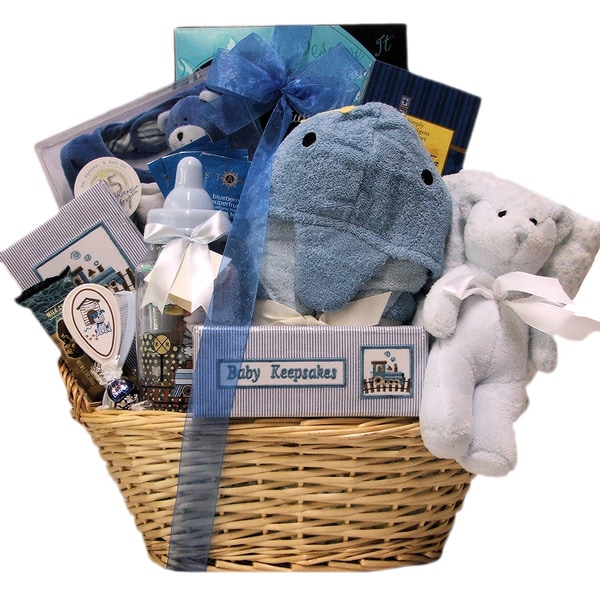 Great Arrivals Congratulations Baby Boy Gift Basket - Free Shipping ...