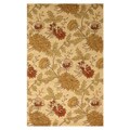 Hand-tufted Wool Beige Transitional floral Electra Rug (5' x 8') - 5' x 8'