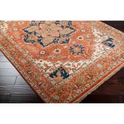 Hand knotted Red Decatner Wool Rug (5'6 x 8'6) 5x8   6x9 Rugs