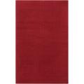 Hand-crafted Red Solid Casual Vaga Wool Area Rug (9' x 13')