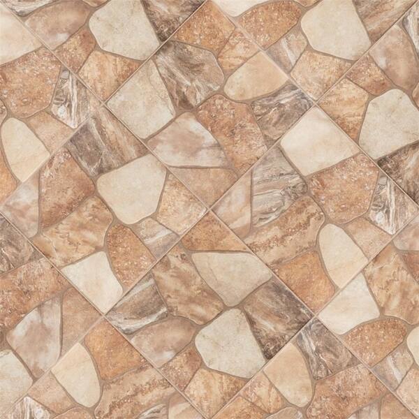 Somertile 17 75x17 75 Inch Rhone Beige Ceramic Floor And Wall Tile 8 Tiles 18 Sqft 6620204 Sample Rhone Beige Ceramic Floor And Wall Tile