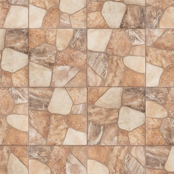 Somertile 17 75x17 75 Inch Rhone Beige Ceramic Floor And Wall Somertile 17 75x17 75 Inch Rhone