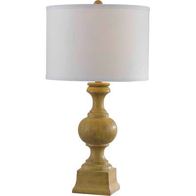 Hillage 28-inch High With Natural Wood Grain Finish Table Lamp