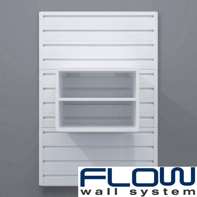 White Flow Wall Decor Storage Cube