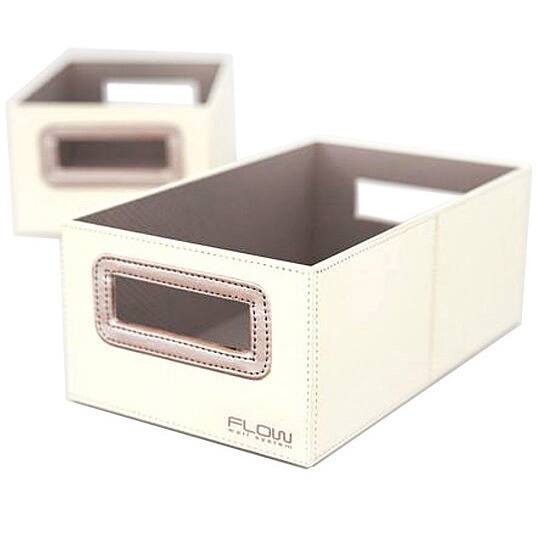 Flow Wall Decor Small Collapsible Cream Storage Bins (Set of 2)