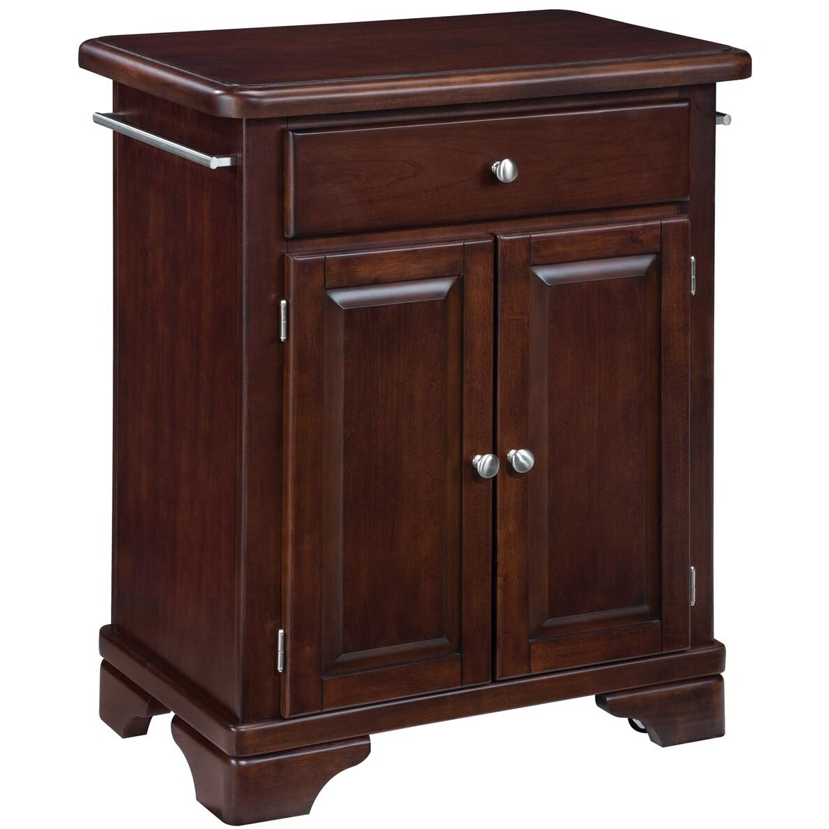Home Styles Premium Cherry Cuisine Cart with Wood Top - Bed Bath & Beyond -  6620871