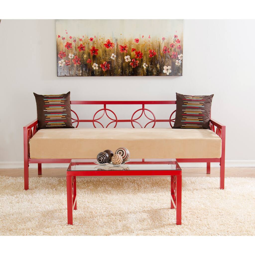 Medallion Salsa Red Twin Daybed