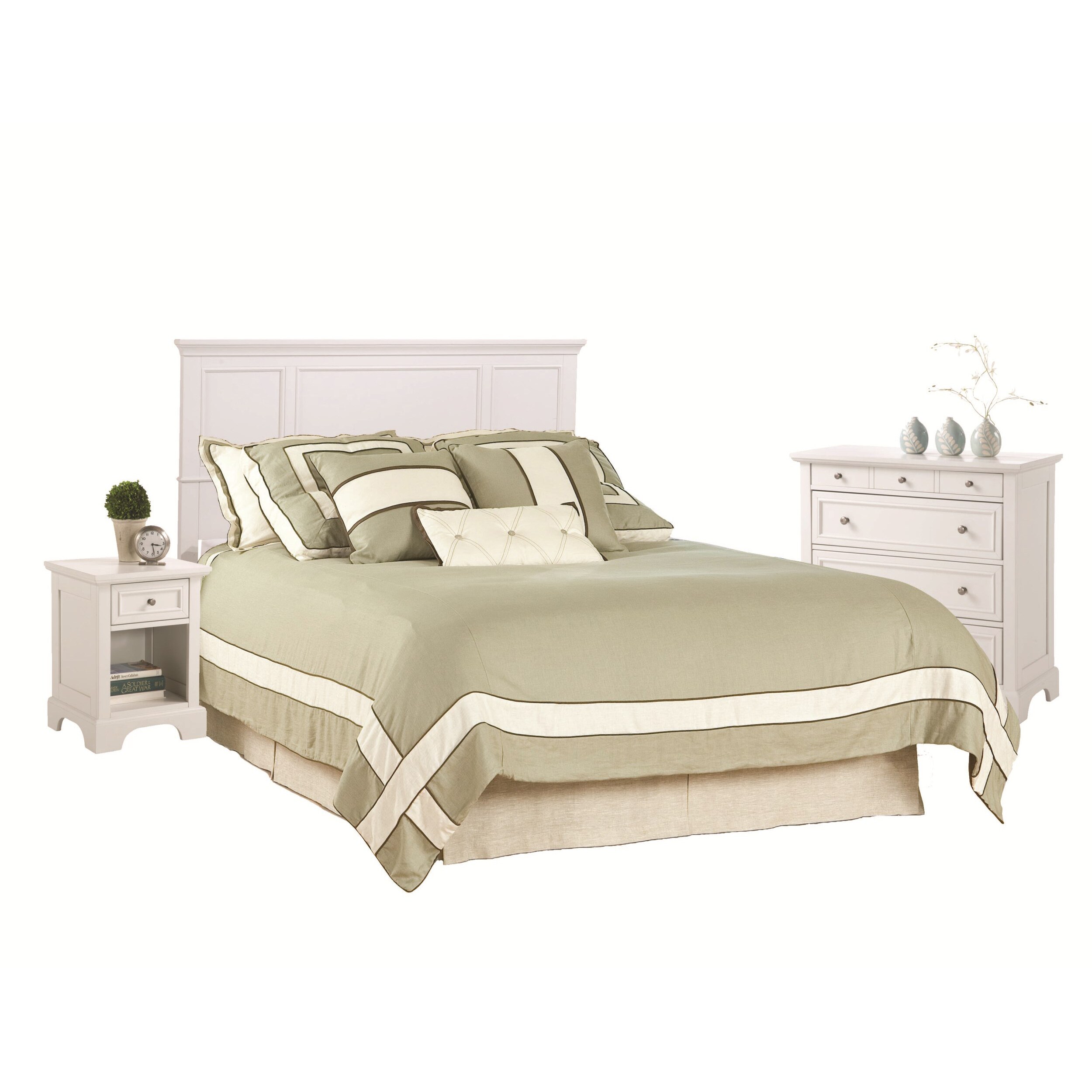 Shop Copper Grove Cormorant Queen Full White Headboard Nightstand And Chest Set On Sale Overstock 21895135