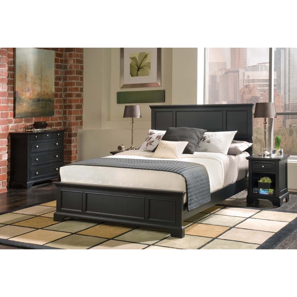 Bedford Queen Bed Night Stand and Chest Set by Home Styles