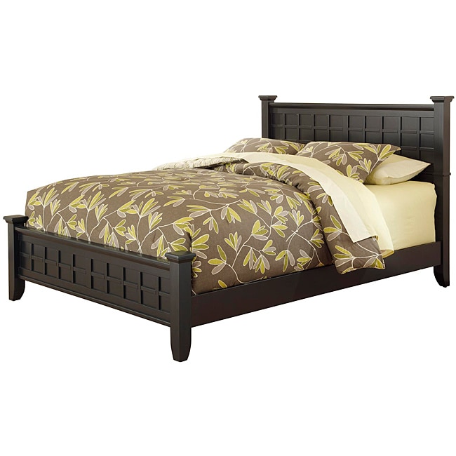 Arts And Crafts Black Queen Bed