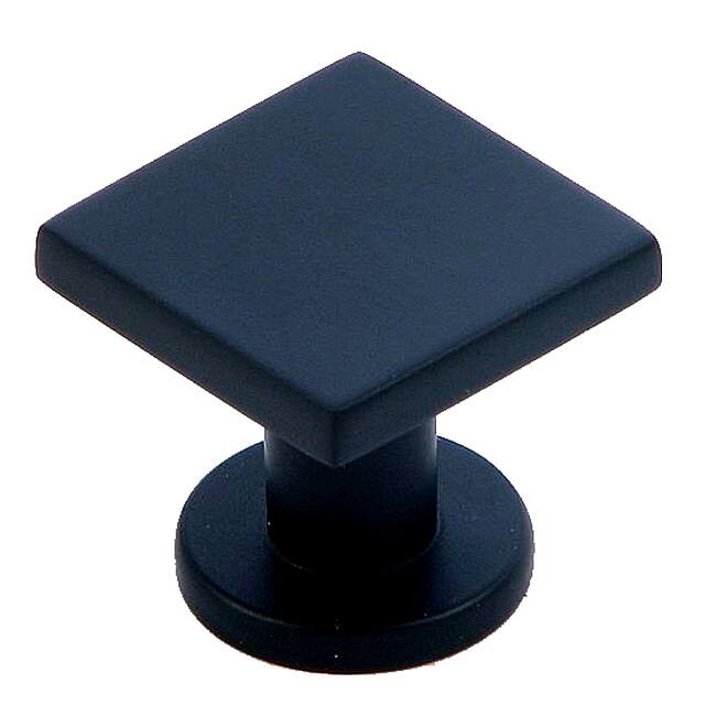 Stone Mill Hardware 'Soho' Matte Black Square Cabinet Knob (Pack of 5)