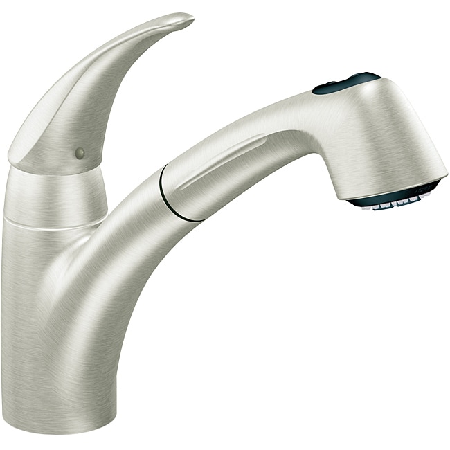 Moen 7560csl Extensa One handle Low Arc Classic Stainless Pullout Kitchen Faucet