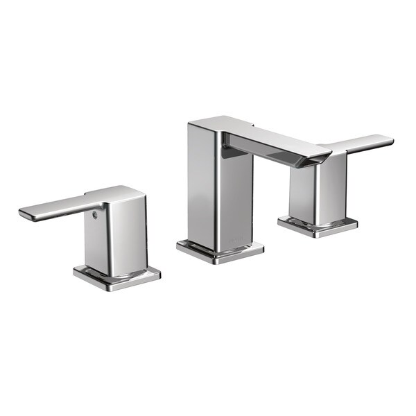 Moen 90-degree Low Arc Chrome Bathroom Faucet