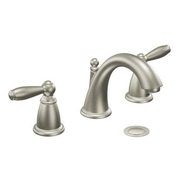 Shop Moen Brantford Two Handle Bathroom Faucet Brushed Nickel T6620bn Overstock 6622014