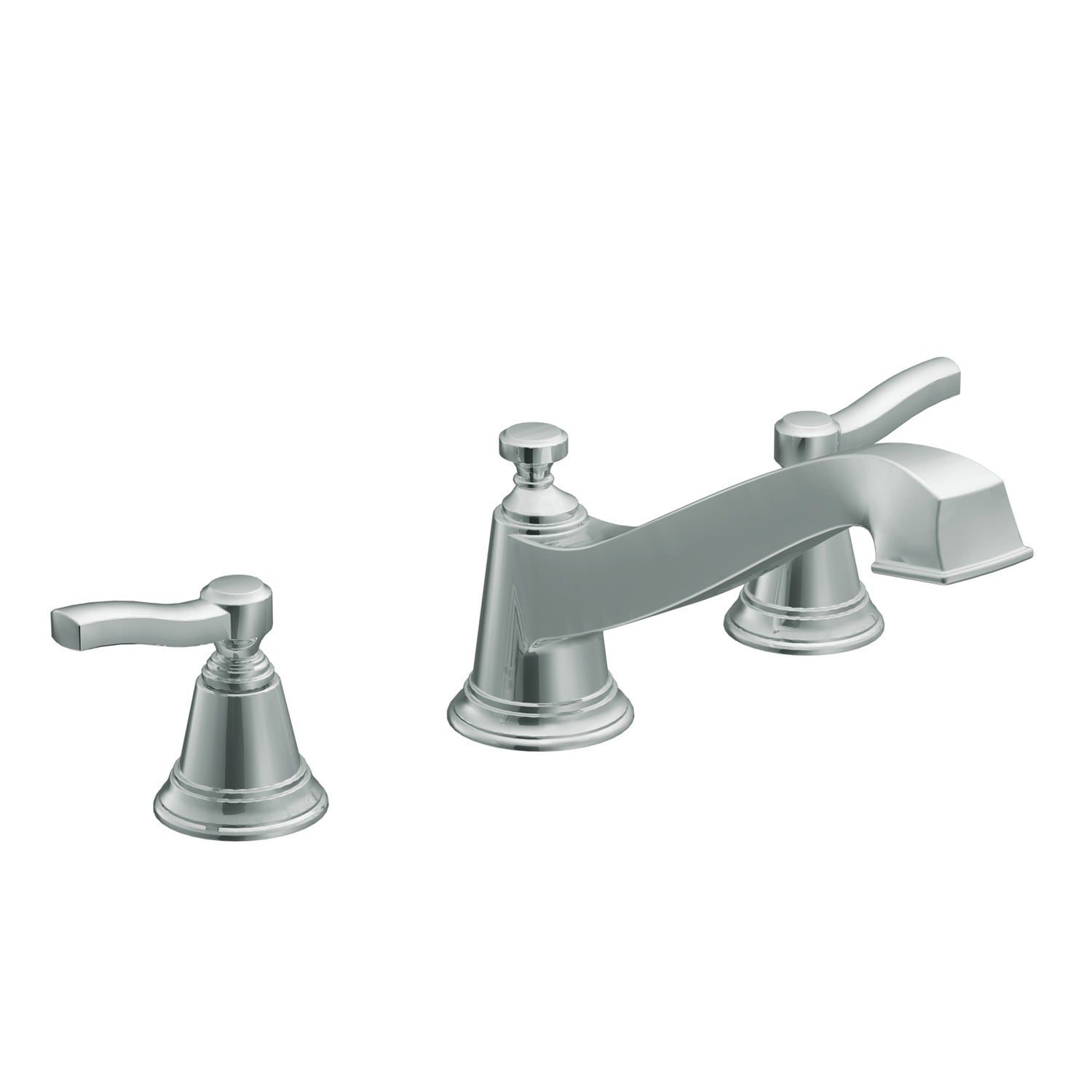 Chrome Moen TS963 Icon Two-Handle High Arc Roman Tub ...