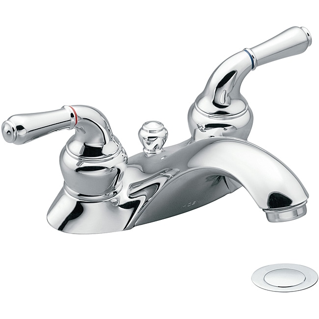 Moen 4551 Monticello Two-Handle Bathroom Faucet with Drain ...