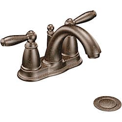 slide 1 of 1, Moen Brantford Two-Handle Bathroom Faucet, Oil Rubbed Bronze (6610ORB)