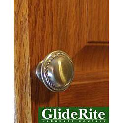 GlideRite 1.125-inch Satin Nickel Round Rope Cabinet Knobs (Case of 25)