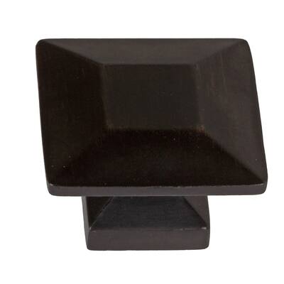 GlideRite 1.375-inch Oil Rubbed Bronze Square Cabinet Knobs (Case of 25)