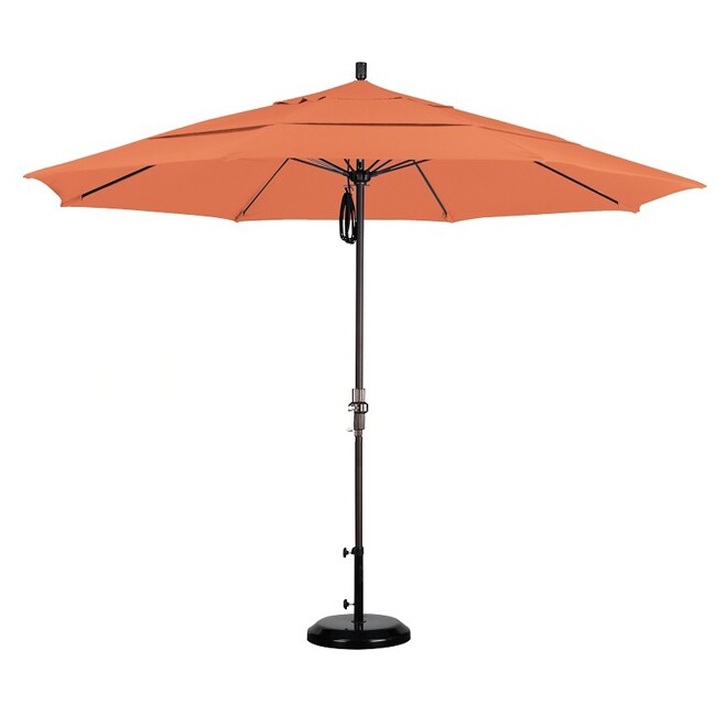 Shop Black Friday Deals On California Umbrella 11 Rd Alum Fiberglass Rib Market Umb Crank Lift Collar Tilt Dbl Wind Vent Bronze Finish Pacifica Fabric Overstock 6622650