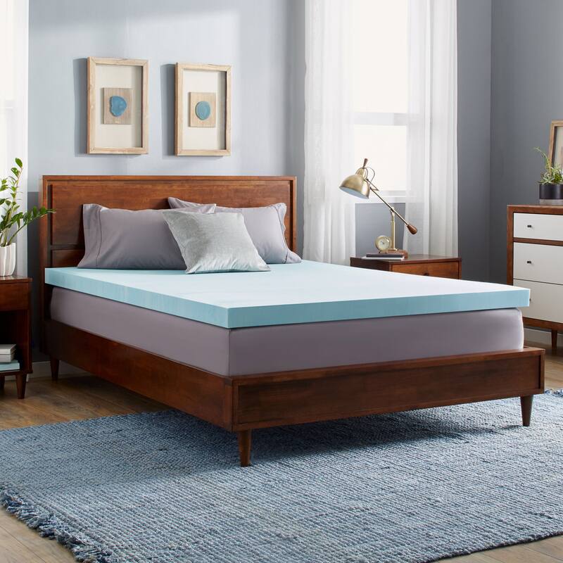Slumber Solutions Gel Memory Foam Mattress Topper - Multiple Thickness Options