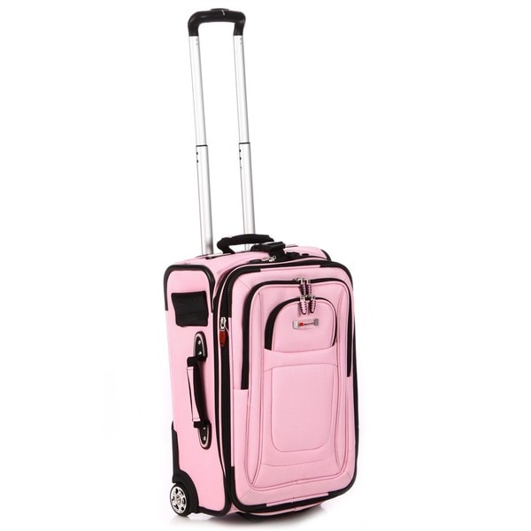 Delsey Helium Pink 21inch Expandable Carryon Upright Free Shipping