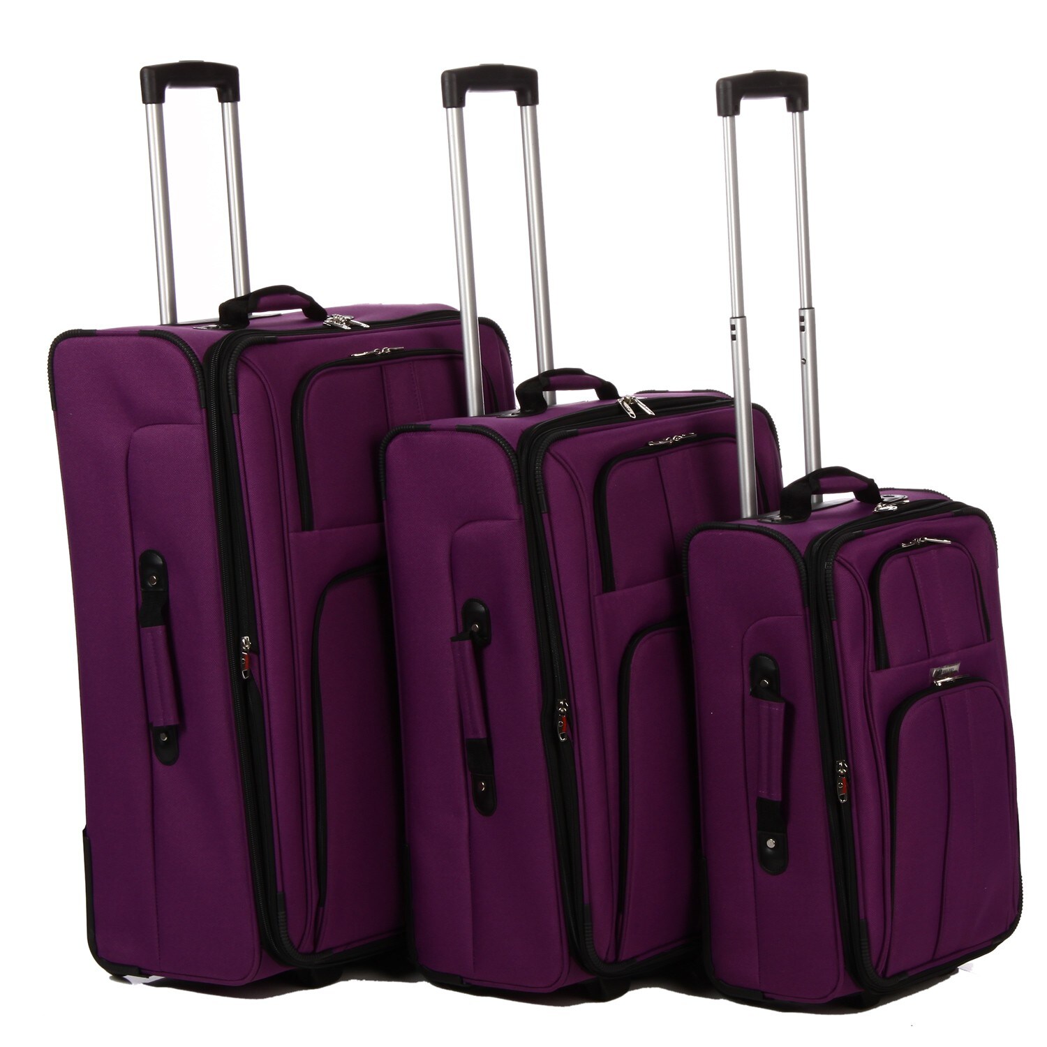 delsey purple lightweight luggage