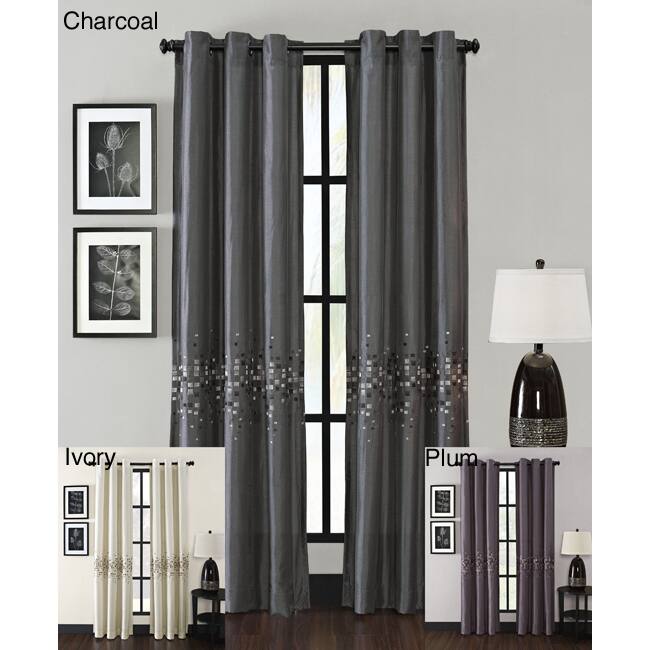 Mosaic Grommet 63-inch Curtain Panel - 50 x 63