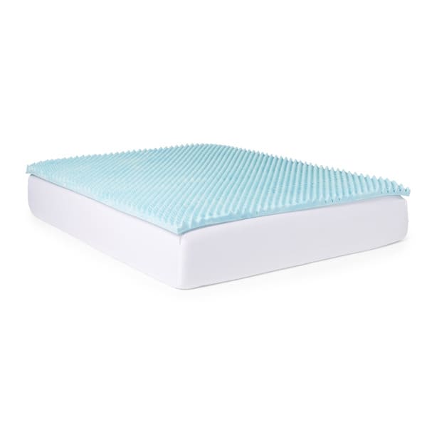 slide 4 of 6, Slumber Solutions Gel Highloft 2-inch Memory Foam Mattress Topper California King