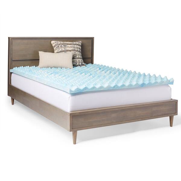Slumber Solutions Gel Big Bump 3inch Memory Foam Mattress Topper Bed