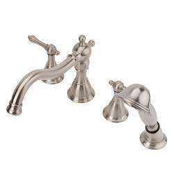 Shop Fontaine Bellver Brushed Nickel Roman Tub Faucet With