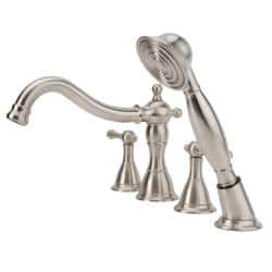 Shop Fontaine Bellver Brushed Nickel Roman Tub Faucet With