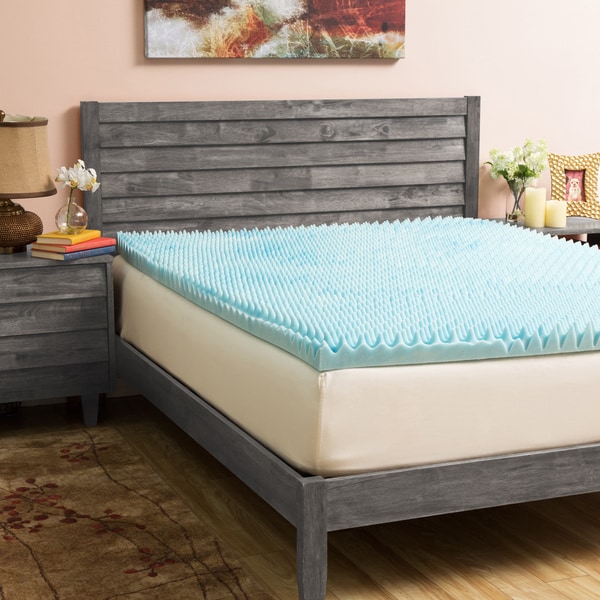 Slumber Solutions Gel Highloft 2 inch Memory Foam Mattress Topper with