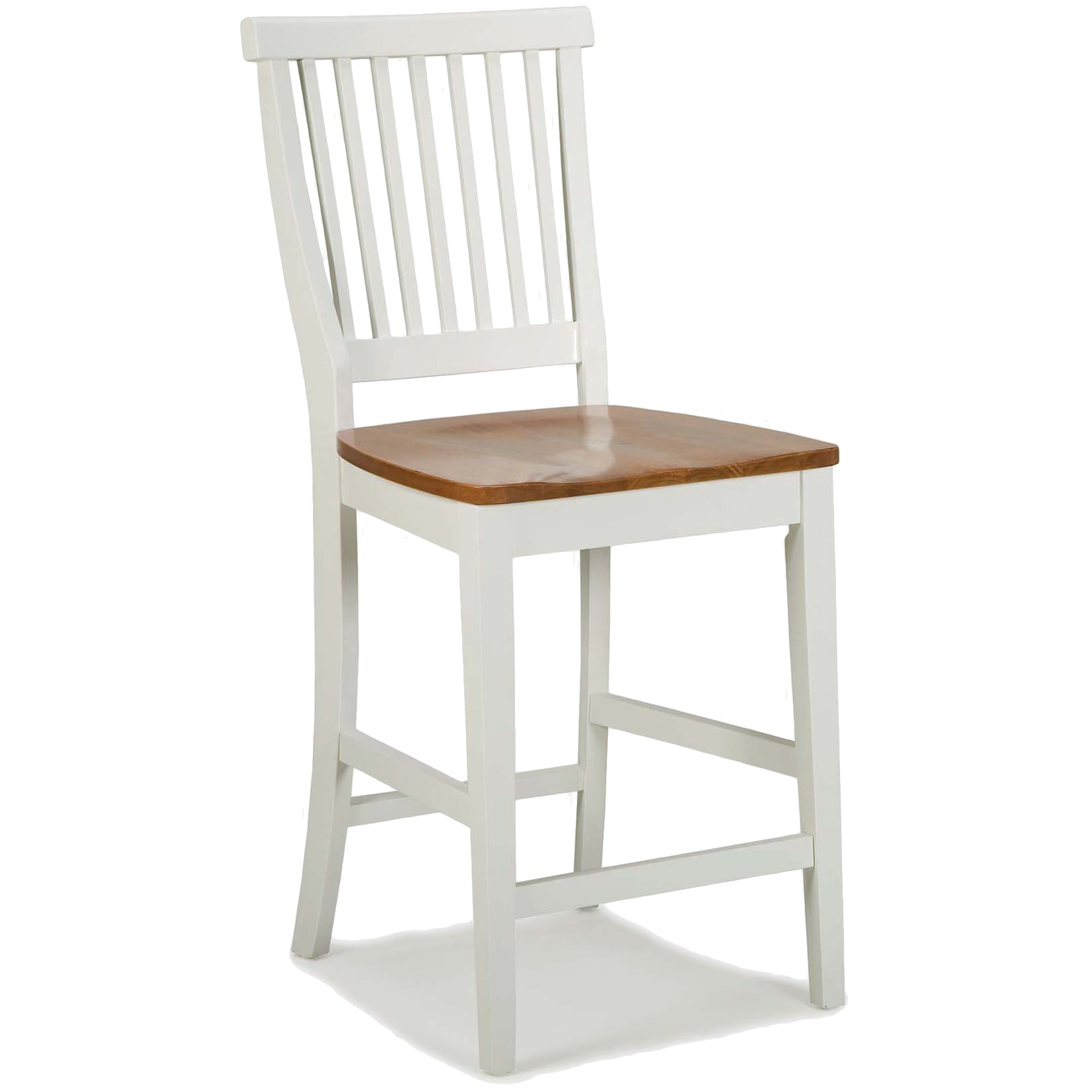 Shop Maison Rouge Adson White Distressed Oak Bar Stool ...