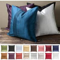 Pleated Square 22-inch Decorative Pillow