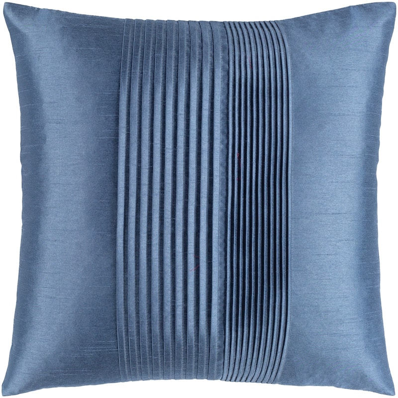 Livabliss Decorative Hind Pleated 18-inch Square Throw Pillow