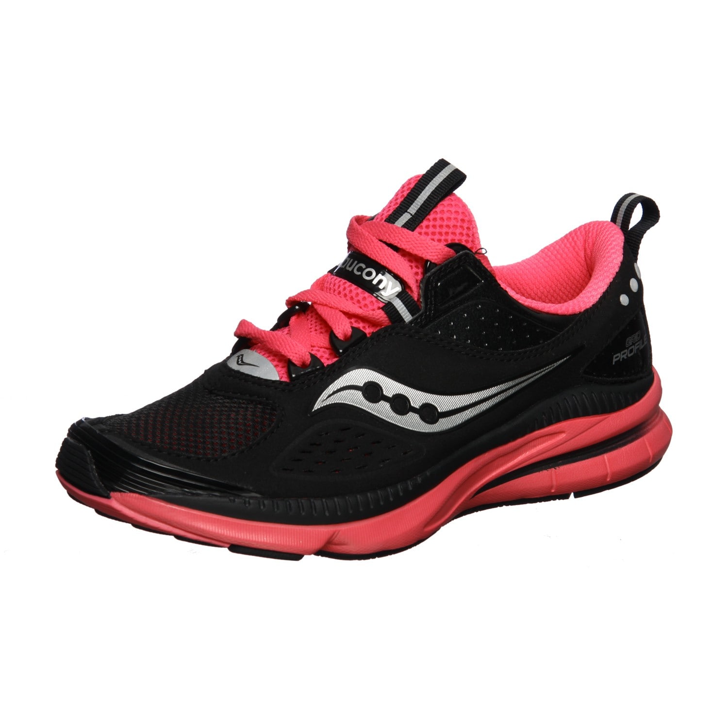 Grid Profile' Black/Pink Running Shoes 