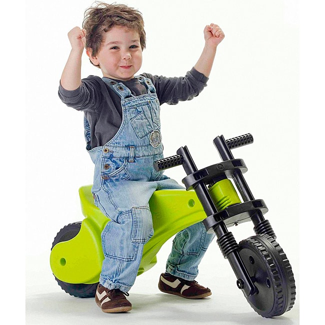 Ybike Green and black Injection molded Plastic Toddler Balance Bike