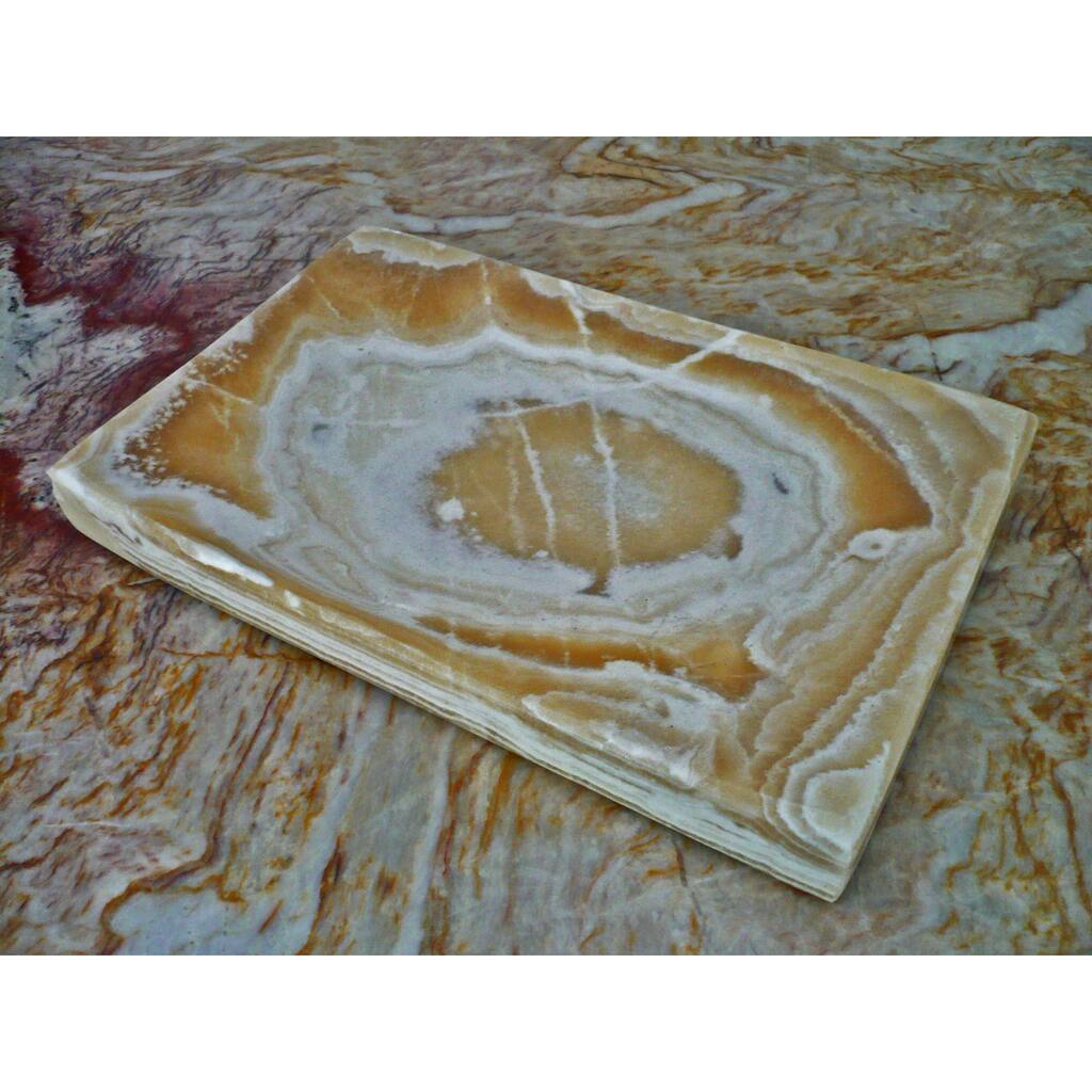 Handmade Alabaster Serving Tray (Egypt)