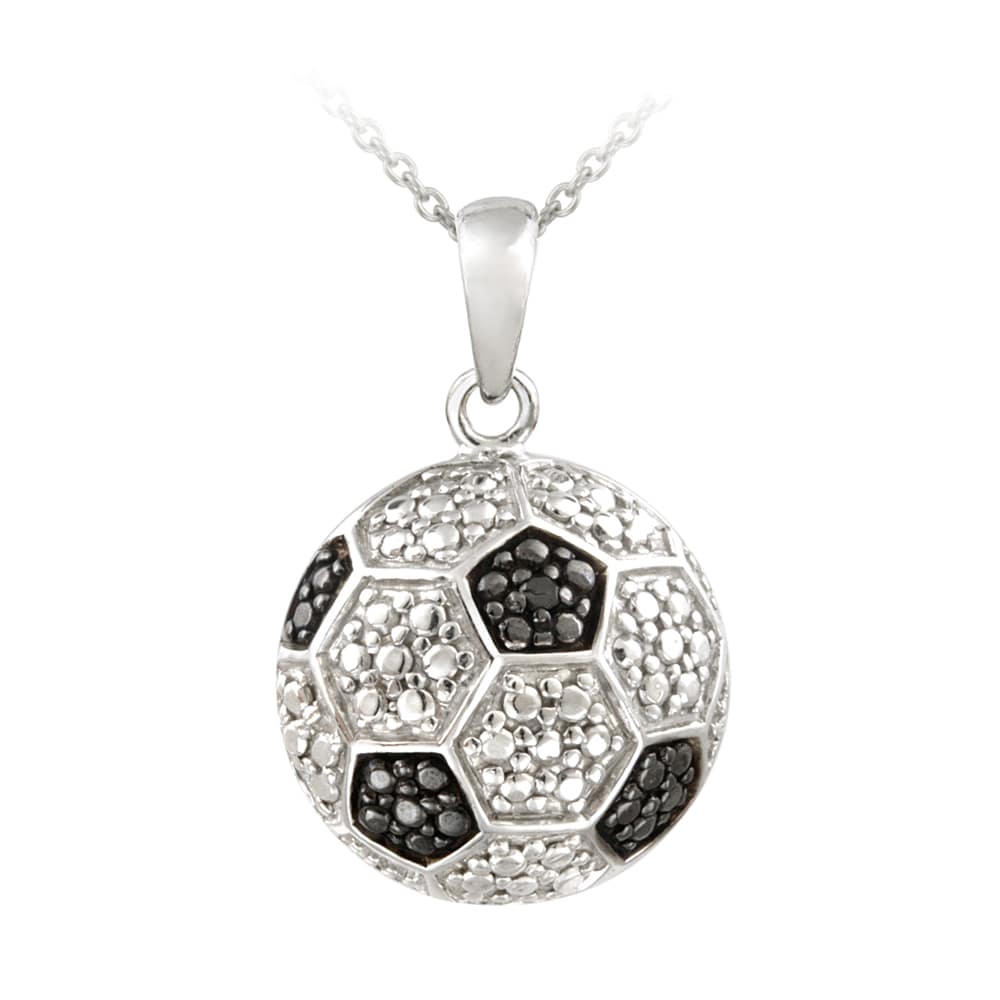 DiamondJewelryNY Sterling Silver 5-Way/Soccer Pendant 