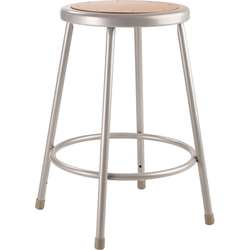 NPS 24" Heavy Duty Steel Stool, Grey