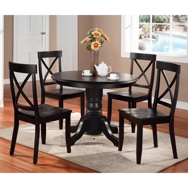 black 5 pc dining set