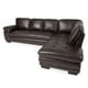 preview thumbnail 6 of 17, Abbyson Devonshire Top Grain Leather Tufted Sectional