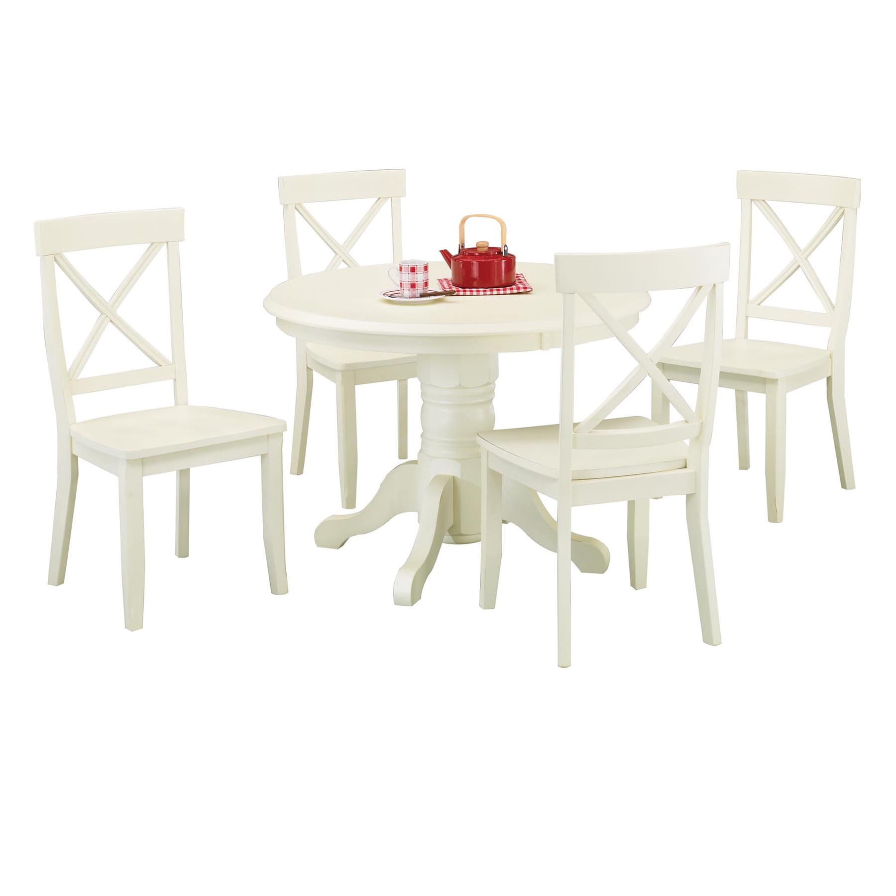 White 5 piece Dining Furniture Set