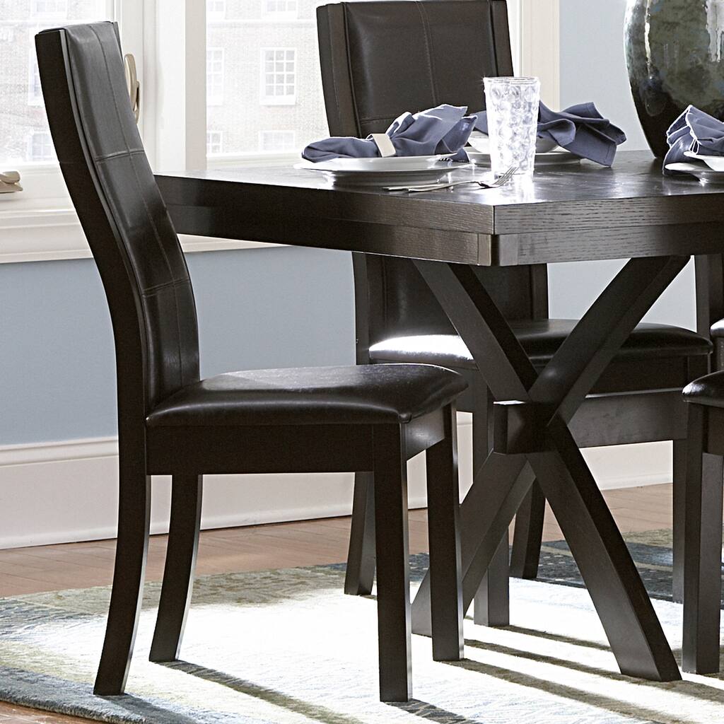 INSPIRE Q Dartford Espresso Contoured Dining Chair (Set of 2)