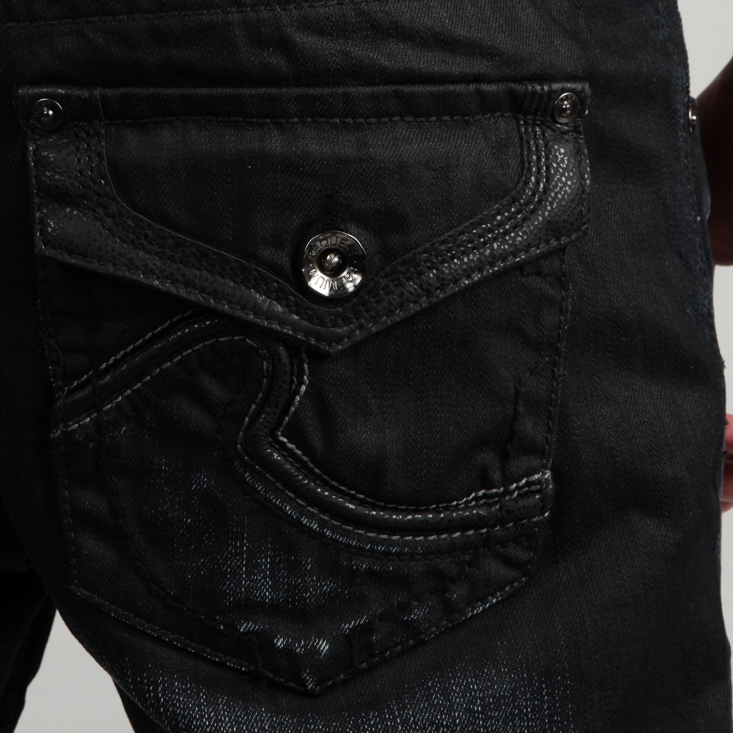 men's embellished denim jeans