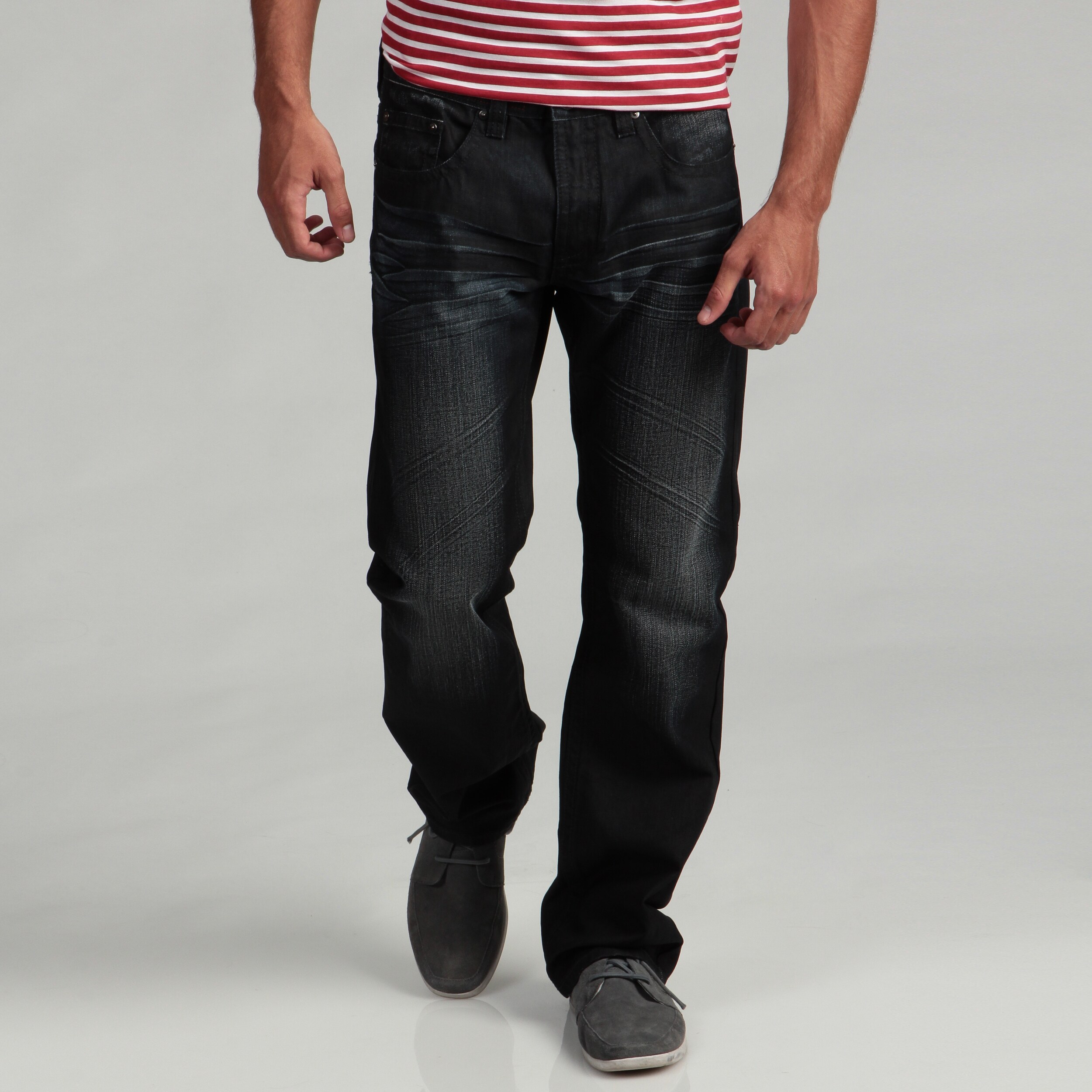 men's embellished denim jeans